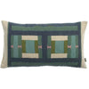 Coussin Imprimé Recyclé - Taho Vert de gris - 30 x 50 cm