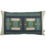 Coussin Imprimé Recyclé - Taho Vert de gris Vivaraise