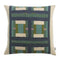 Coussin Imprimé Recyclé - Taho Vert de gris