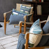 Coussin Imprimé Recyclé - Taho Vert de gris Vivaraise