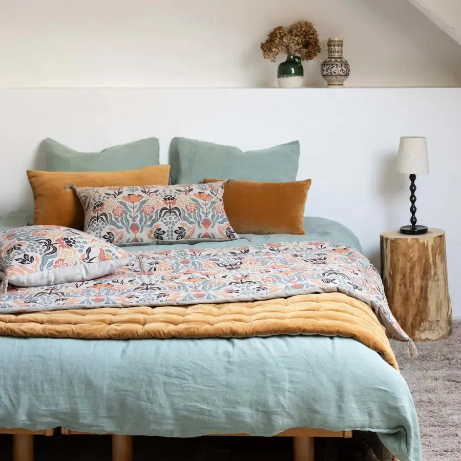 Coussin Imprimé Youri Multicolore - 30x50 cm Vivaraise