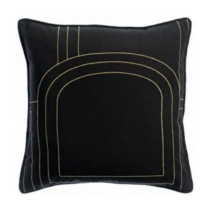 Coussin Jaden Noir Vivaraise