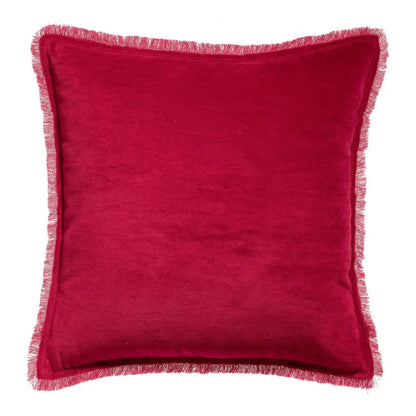 Coussin Uni Fara Rubis Coton Coussin Dorsey