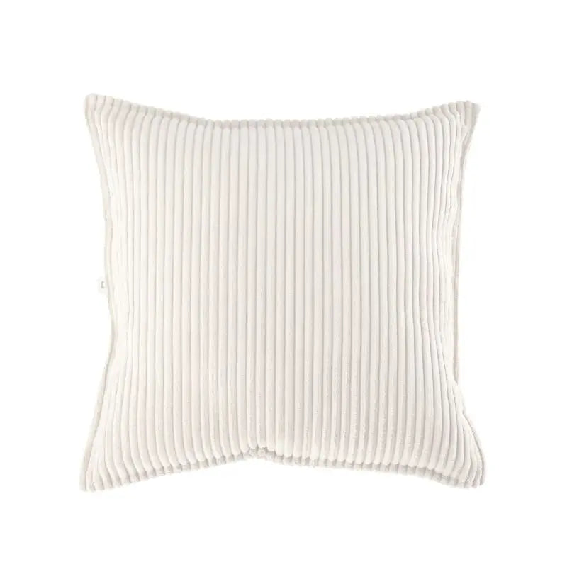 Coussin Velours Côtelé Blanc Wigiwama