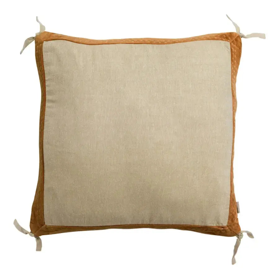 Coussin en Coton Rouille - Elise Chambray Vivaraise