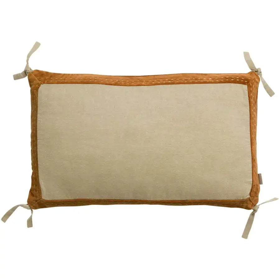 Coussin en Coton Rouille - Elise Chambray Vivaraise
