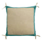 Coussin en Coton Vert de gris - Elise Chambray Vivaraise