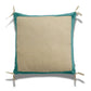 Coussin en Coton Vert de gris - Elise Chambray Vivaraise