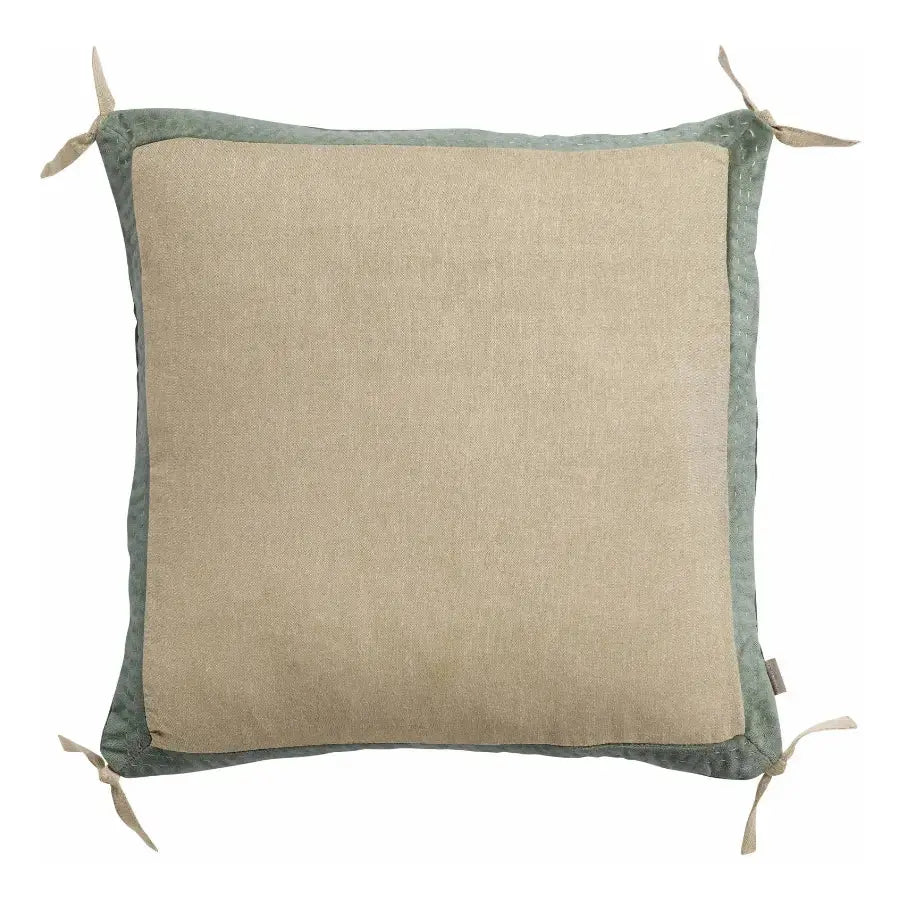 Coussin en Coton Verveine - Elise Chambray Vivaraise