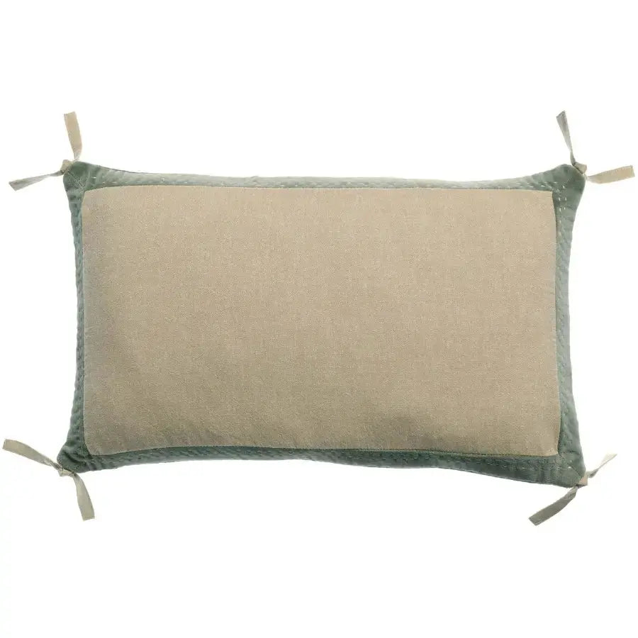 Coussin en Coton Verveine - Elise Chambray Vivaraise