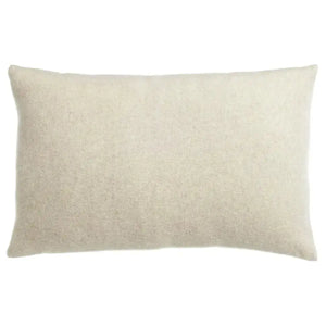 Coussin en Laine Beige à Chevrons - Carina Naturel 40x65 cm Vivaraise