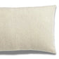 Coussin en Laine Beige à Chevrons - Carina Naturel 40x65 cm Vivaraise