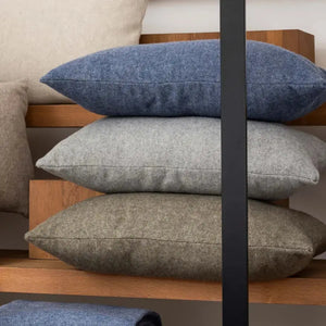 Coussin en Laine Gris - Carina Perle 40x65 cm Vivaraise