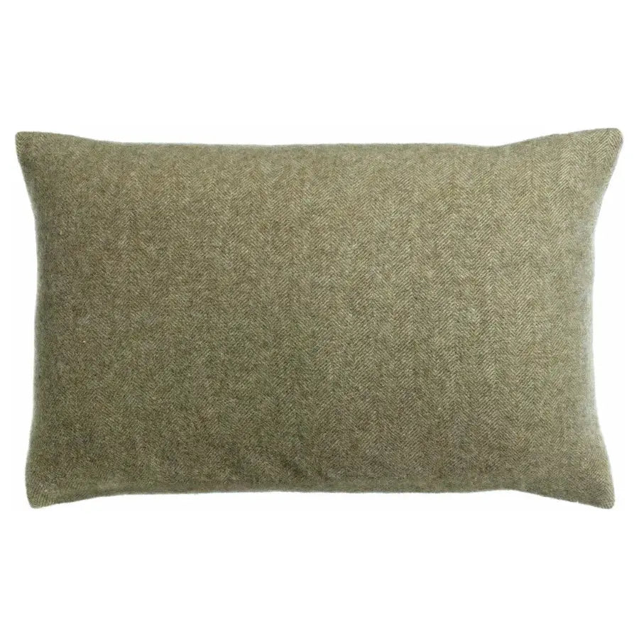 Coussin en Laine Vert - Carina Olive 40x65 cm Vivaraise
