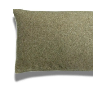 Coussin en Laine Vert - Carina Olive 40x65 cm Vivaraise