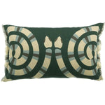 Coussin en lin imprimé Zeff Yoka Abysse motif graphique serpent Vivaraise