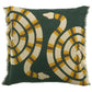 Coussin en lin imprimé Zeff Yoka Abysse motif graphique serpent Vivaraise