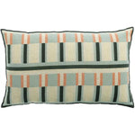 Coussin imprimé en lin recyclé Jason Ciel - Graphisme contemporain Vivaraise