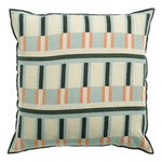 Coussin imprimé en lin recyclé Jason Ciel - Graphisme contemporain Vivaraise