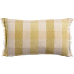 Coussin jaune à carreaux - modèle Kate bronze Coussin Dorsey