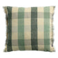 Coussin vert à carreaux - modèle Kate Coussin Dorsey
