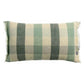 Coussin vert à carreaux - modèle Kate Coussin Dorsey