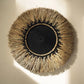 Déco Murale raphia et macramé noir - Elégance bohème 60x60 Bazar Bizar