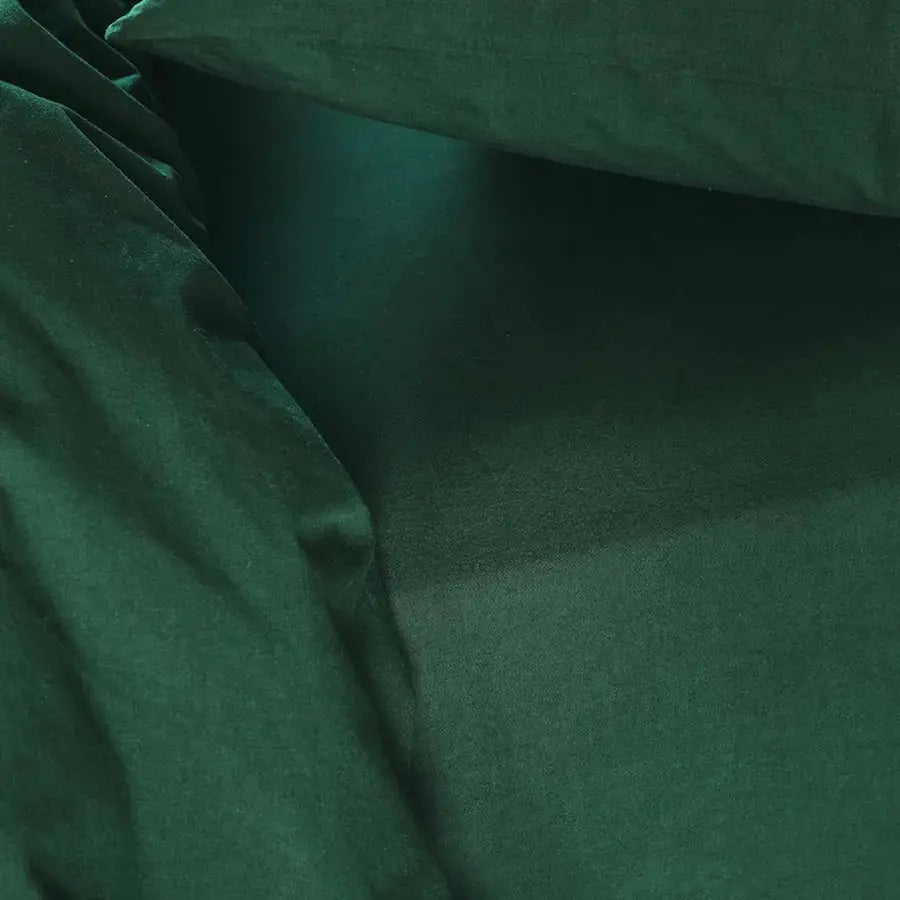 Drap Housse Percale de Coton Bio - Céleste Nori La Cerise sur le Gâteau