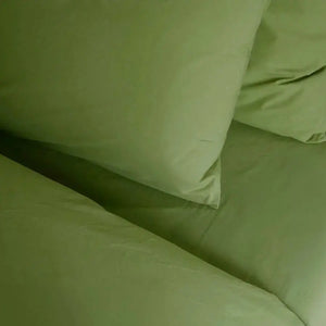 Drap Housse Percale de Coton Bio - Céleste Pistacchio La Cerise sur le Gâteau