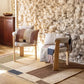 Édredon en lin naturel Zeff Kali - 85x200 cm - tons naturels et chaleureux - Vivaraise