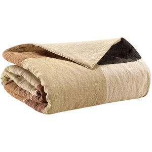 Édredon en lin naturel Zeff Kali - 85x200 cm - tons naturels et chaleureux - Vivaraise