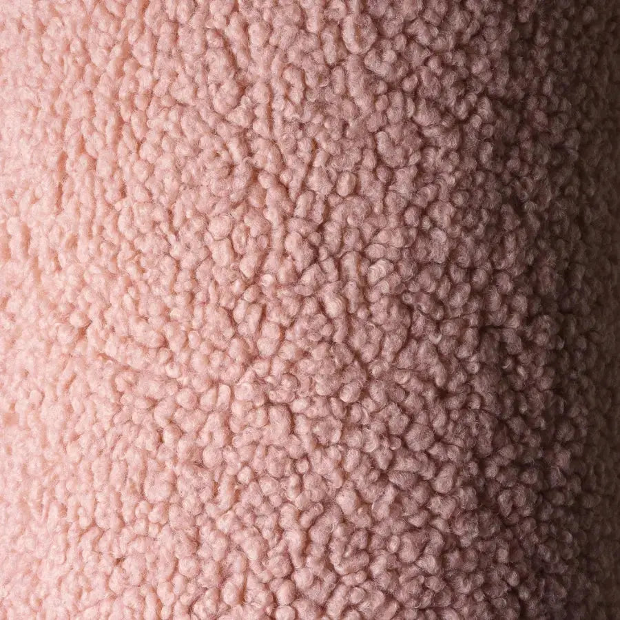 Fauteuil Enfant Rose en Tissu Teddy - Modèle Lune Wigiwama