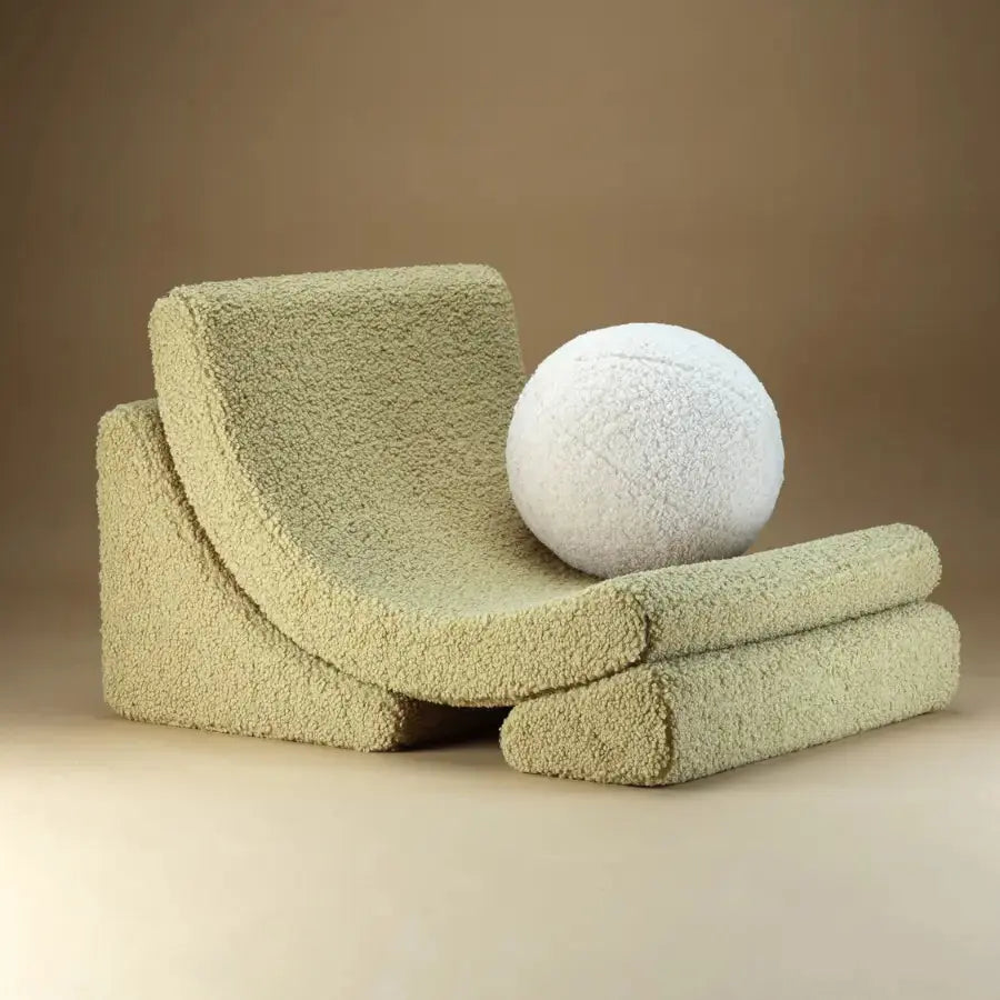 Fauteuil Modulable Enfant Vert Anis - Modèle Moon Wigiwama