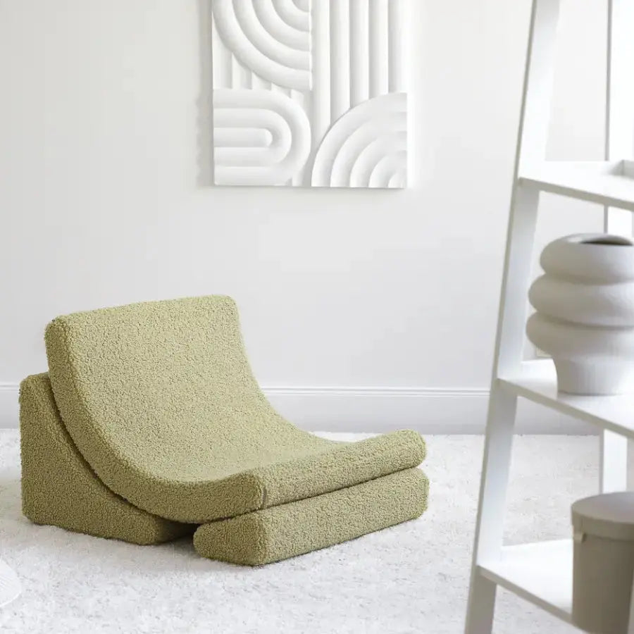 Fauteuil Modulable Enfant Vert Anis - Modèle Moon Wigiwama