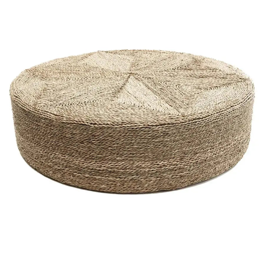 Grand Pouf Jonc de Mer Naturel - Diamètre 100 cm Bazar Bizar