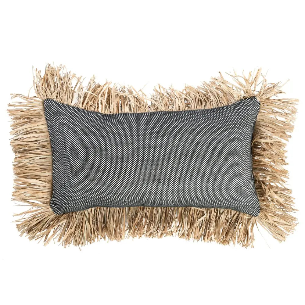 Housse Coussin Bonita - Noir Naturel - Coussin Dorsey