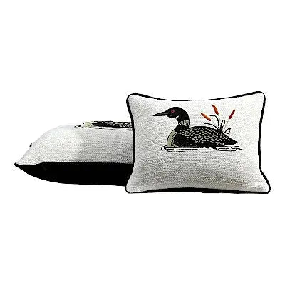 Housse Coussin Brodé Canard - Coussin Dorsey