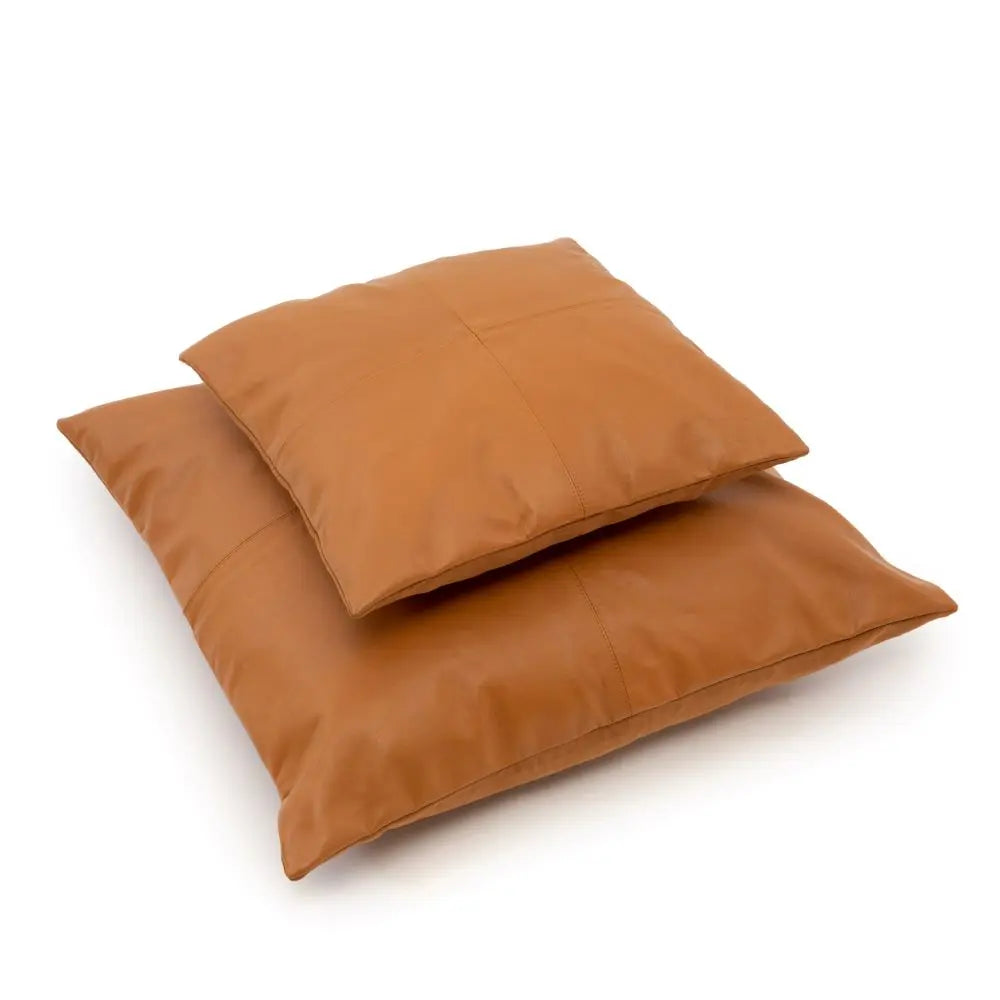 Housse Coussin Cuir - Camel 40x40 - Coussin Dorsey