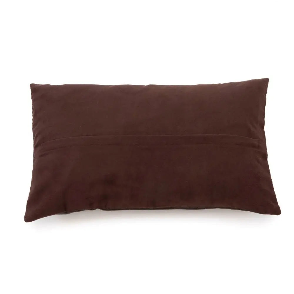 Housse Coussin Cuir - Chocolat 30x50 - Coussin Dorsey