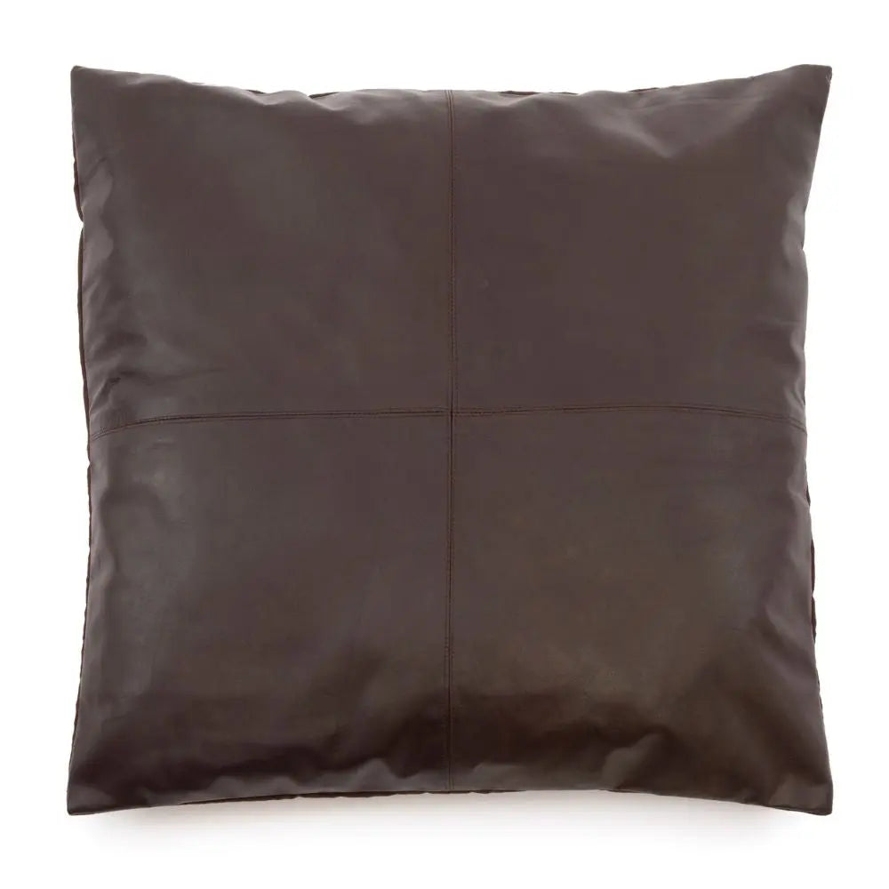 Housse Coussin Cuir - Chocolat 60x60 - Coussin Dorsey