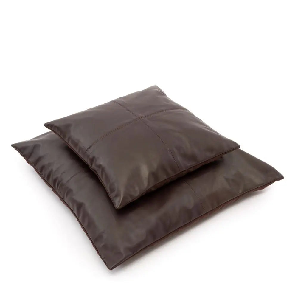 Housse Coussin Cuir - Chocolat 60x60 - Coussin Dorsey