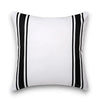 Housse Coussin Extérieur Blanc Noir - A-45X45CM