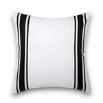 Housse Coussin Extérieur Blanc Noir - Coussin Dorsey