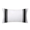 Housse Coussin Extérieur Blanc Noir - A-30x50cm