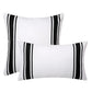 Housse Coussin Extérieur Blanc Noir - Coussin Dorsey