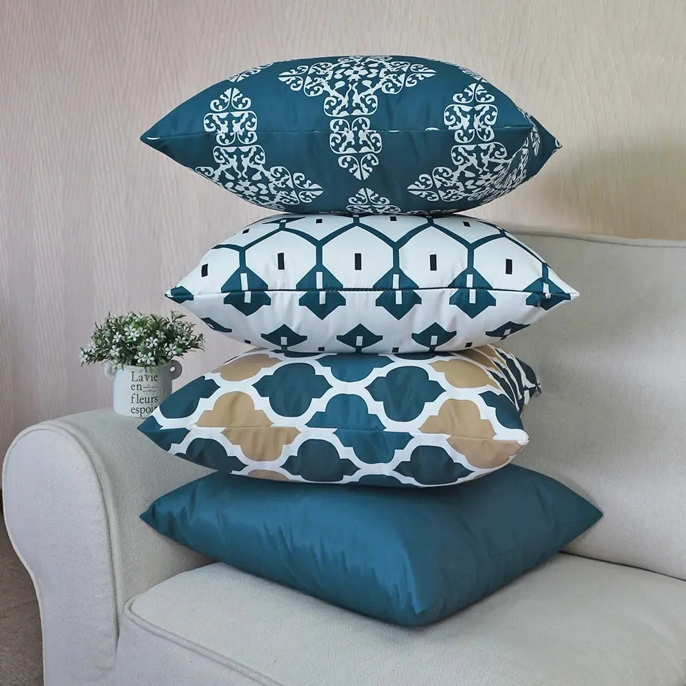 Housse Coussin Imperméable Bleu Roi - Coussin Dorsey