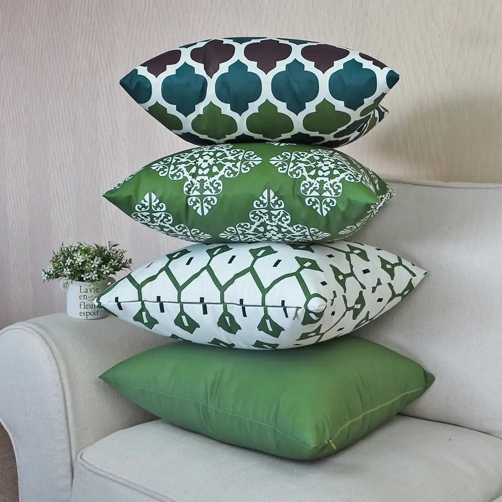 Housse Coussin Imperméable Vert - Coussin Dorsey