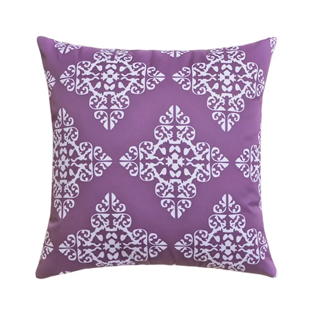 Housse Coussin Imperméable Violet Rétro - Coussin Dorsey