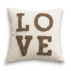 Housse Coussin Love - Beige