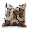 Housse Coussin Marron Abstrait - Abstrait